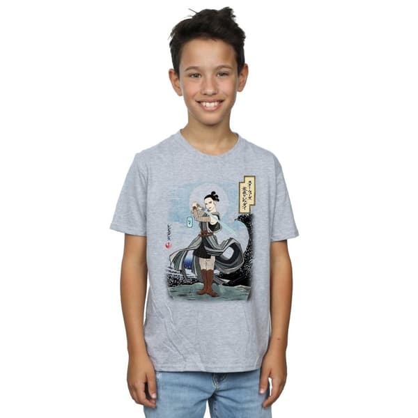 Star Wars Pojkar - Den sista Jedi-japanska Rey-t-shirt