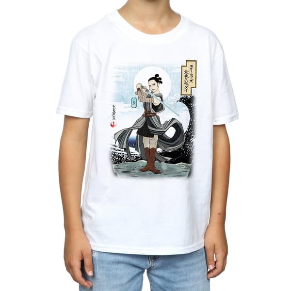 Star Wars Pojkar - Den sista Jedi-japanska Rey-t-shirt