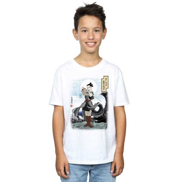 Star Wars Pojkar - Den sista Jedi-japanska Rey-t-shirt