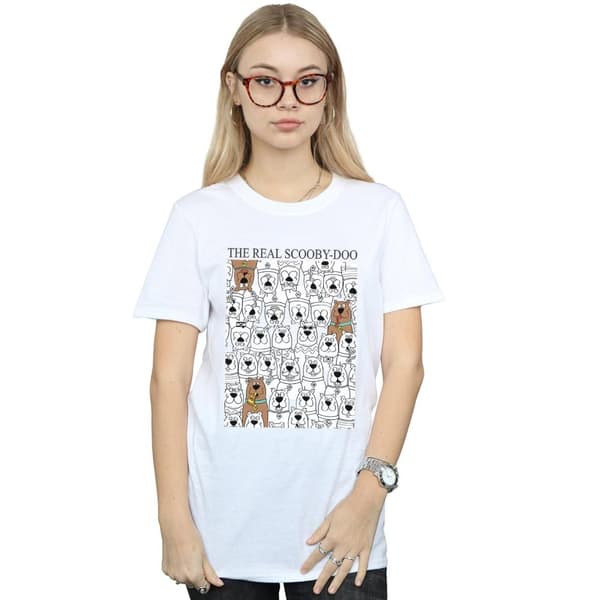 Scooby Doo Dam/Tjej The Real Scooby Doo Boyfriend-T-shirt i bomull