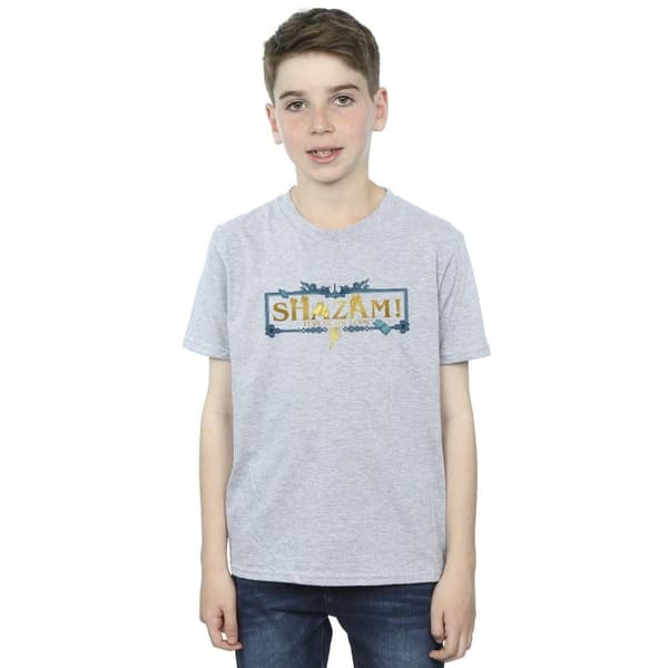 DC Comics Pojkar - Shazam Fury Of The Gods T-shirt med gyllene logotyp