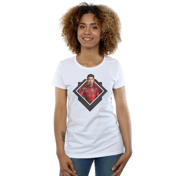 Marvel Dam/Tjej Shang-Chi And The Legend Of The Ten Rings - T-shirt i bomull med fotokänsla