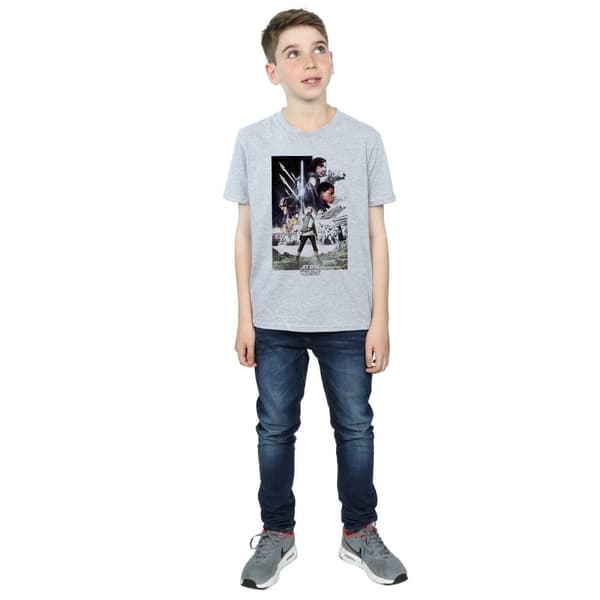 Star Wars Pojkar - The Last Jedi - T-shirt med karaktärsaffisch