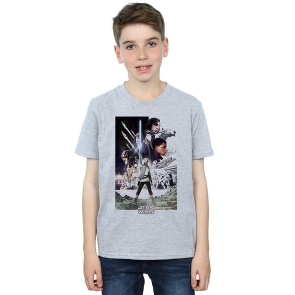 Star Wars Pojkar - The Last Jedi - T-shirt med karaktärsaffisch