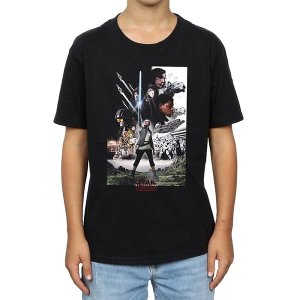 Star Wars Pojkar - The Last Jedi - T-shirt med karaktärsaffisch