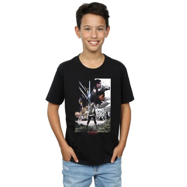 Star Wars Pojkar - The Last Jedi - T-shirt med karaktärsaffisch