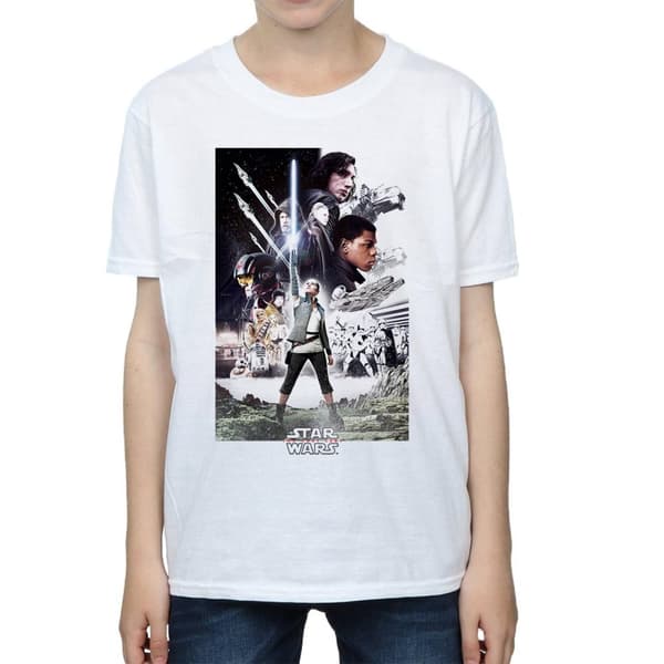 Star Wars Pojkar - The Last Jedi - T-shirt med karaktärsaffisch