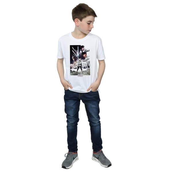 Star Wars Pojkar - The Last Jedi - T-shirt med karaktärsaffisch