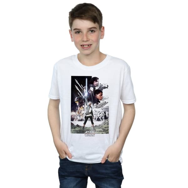 Star Wars Pojkar - The Last Jedi - T-shirt med karaktärsaffisch