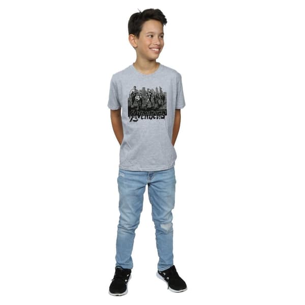 Marvel Boys Avengers Mono Team Art T-Shirt