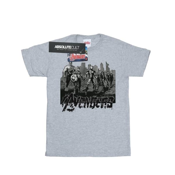 Marvel Boys Avengers Mono Team Art T-Shirt