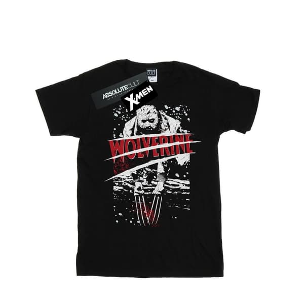 Marvel Mens X-Men Split röd Wolverine t-shirt