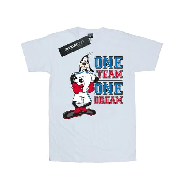 Disney Dam/Tjej Goofy One Team One Dream Boyfriend T-shirt i bomull