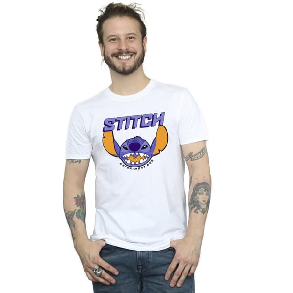 Disney Mens Lilo And Stitch Purple T-Shirt