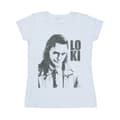 Miniatyrbillede 1 af 3: Marvel Womens/Ladies Loki Head Poster Cotton T-Shirt