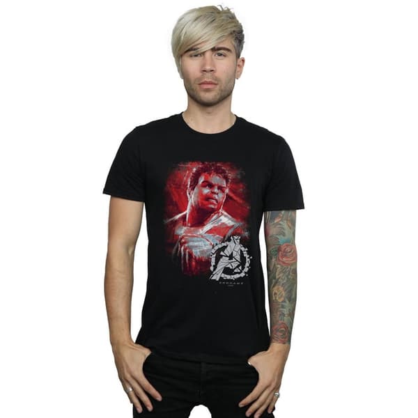 Marvel Mens Avengers Endgame Hulk Brushed T-Shirt