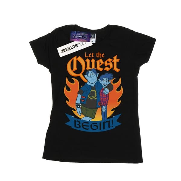 Disney Dam/dam Onward Let The Quest Begin Bomulls-T-shirt