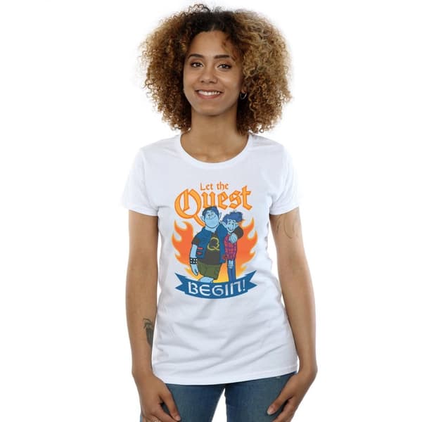 Disney Womens/Ladies Onward Let The Quest Begin Cotton T-Shirt