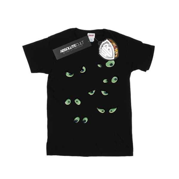 Scooby Doo Dam/dam Scary Eyes Boyfriend T-shirt i bomull Black S