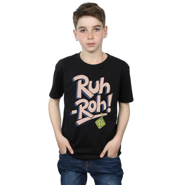 Scooby Doo Boys Ruh-Roh Dog Tag T-Shirt