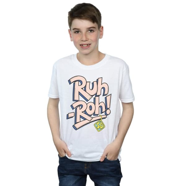 Scooby Doo Boys Ruh-Roh Dog Tag T-Shirt