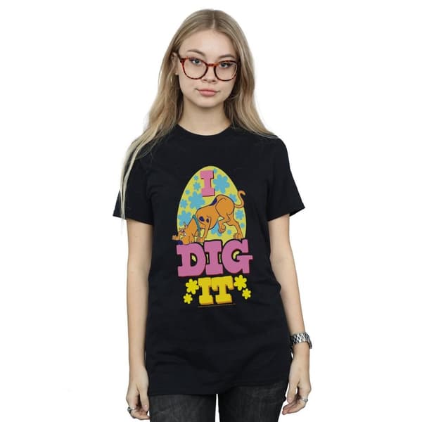Scooby Doo Womens/Ladies Easter I Dig It Cotton Boyfriend T-Shirt