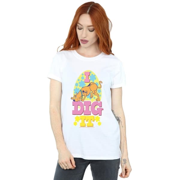 Scooby Doo Womens/Ladies Easter I Dig It Cotton Boyfriend T-Shirt