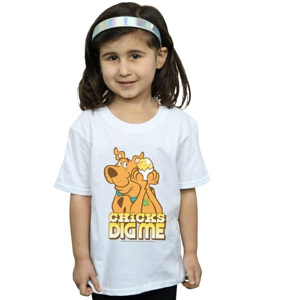 Scooby Doo Girls Chicks Dig Me Cotton T-Shirt