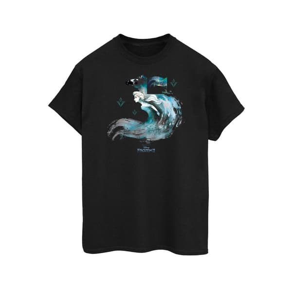 Disney Womens/Ladies Frozen 2 Elsa With Nokk The Water Spirit Cotton Boyfriend T-Shirt