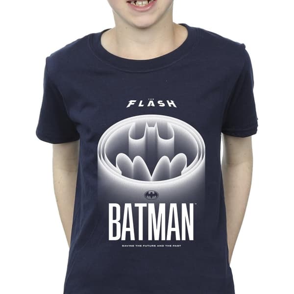 DC Comics Pojkar The Flash Batman - vit t-shirt med logotyp