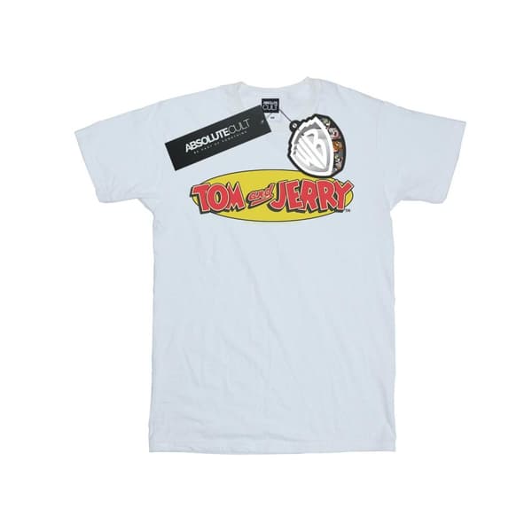 Tom And Jerry Girls Inline Logo Cotton T-Shirt
