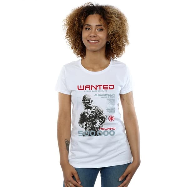 Star Wars Womens/Ladies Han Solo Chewie Wanted Cotton T-Shirt