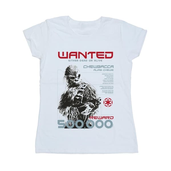 Star Wars Womens/Ladies Han Solo Chewie Wanted Cotton T-Shirt