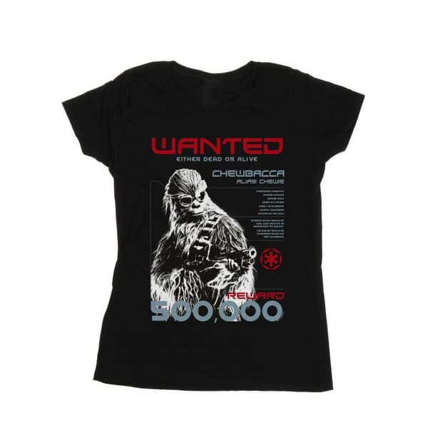 Star Wars Womens/Ladies Han Solo Chewie Wanted Cotton T-Shirt