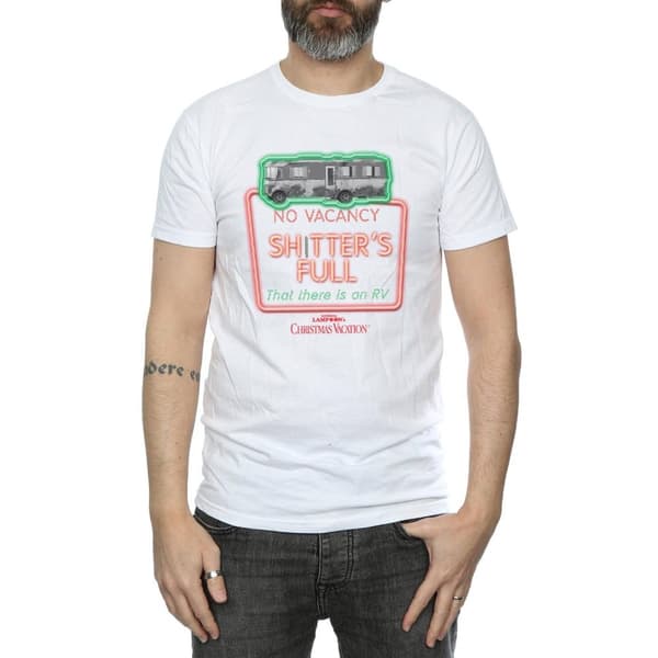 National Lampoon´s Christmas Vacation Mens Greyscale No Vacancy T-Shirt