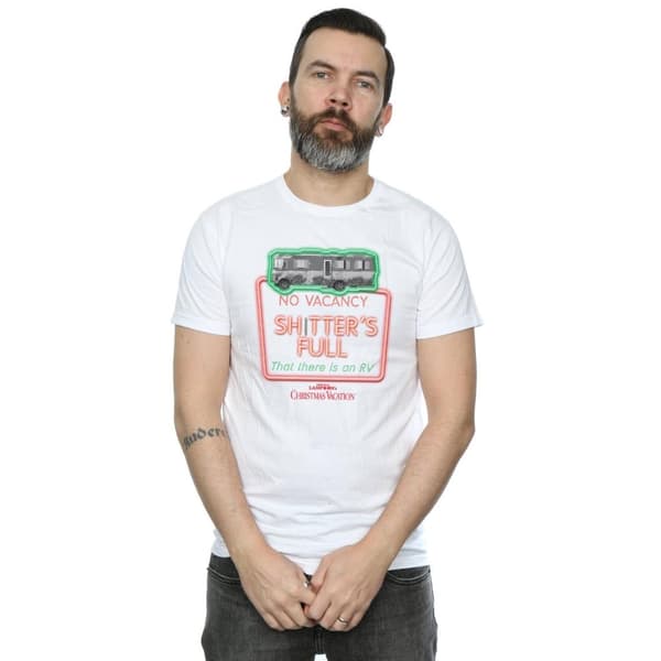National Lampoon´s Christmas Vacation Mens Greyscale No Vacancy T-Shirt