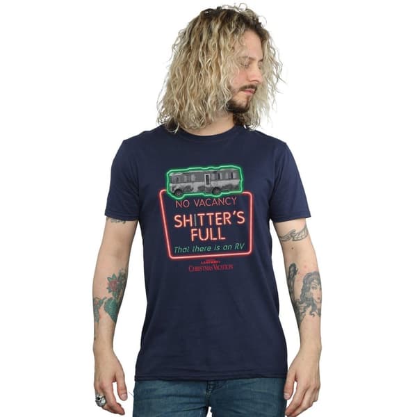 National Lampoon´s Christmas Vacation Mens Greyscale No Vacancy T-Shirt