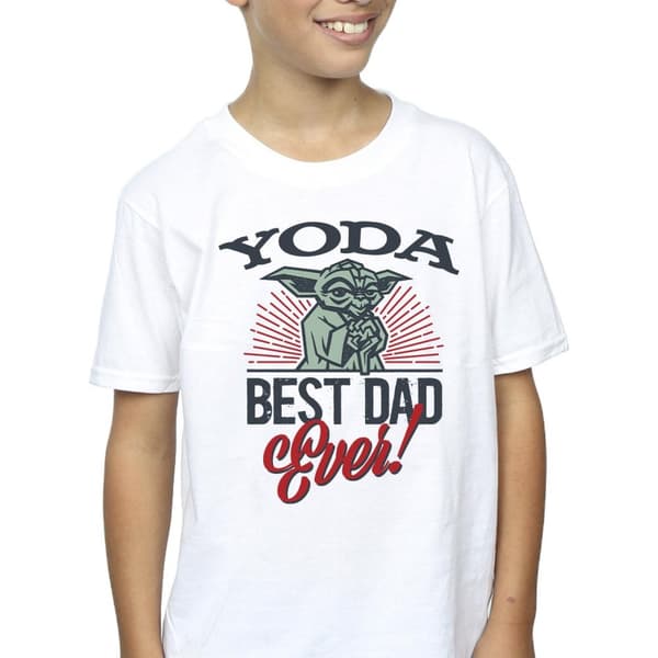 Star Wars Boys Mandalorian Yoda Dad T-Shirt