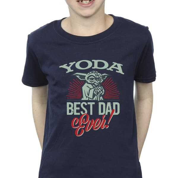 Star Wars Boys Mandalorian Yoda Dad T-Shirt