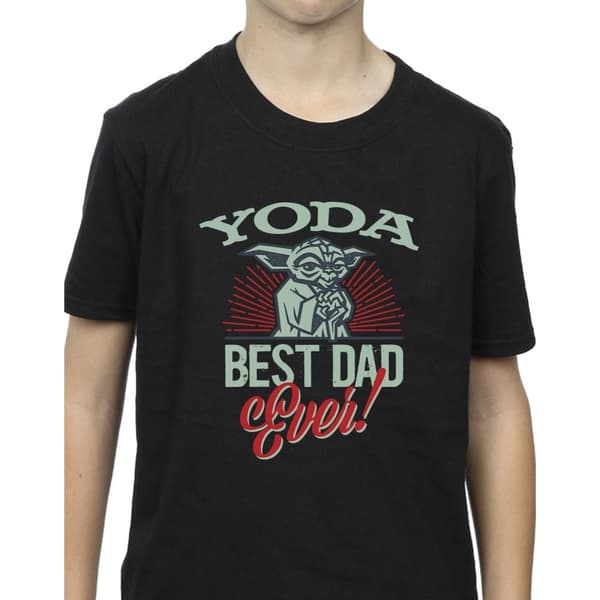 Star Wars Boys Mandalorian Yoda Dad T-Shirt