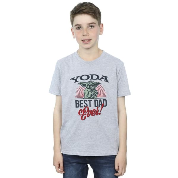Star Wars Boys Mandalorian Yoda Dad T-Shirt