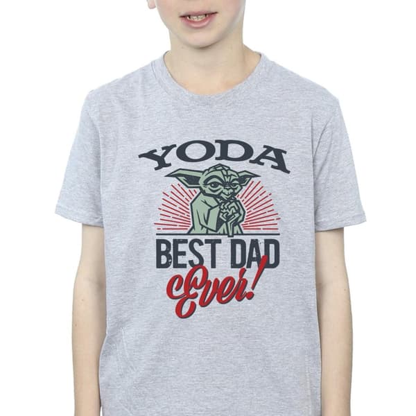 Star Wars Boys Mandalorian Yoda Dad T-Shirt
