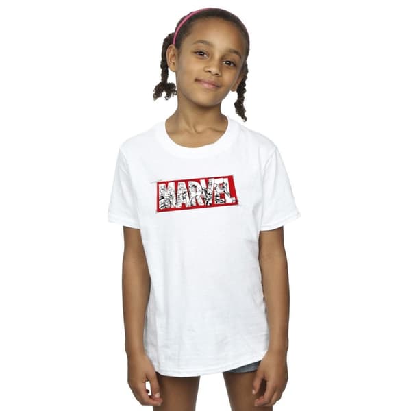 Marvel Girls Avengers Infill Cotton T-Shirt
