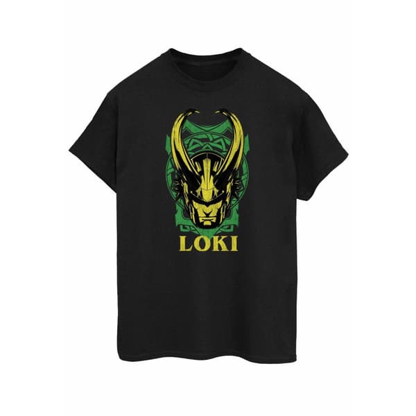 Marvel Dam/dam Loki Badge Boyfriend T-shirt i bomull