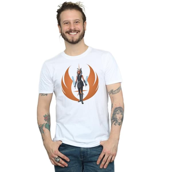 Star Wars Clone Wars Ahsoka Rebel Pose T-shirt för herrar