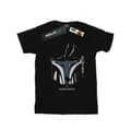Miniatyrbillede 1 af 3: Star Wars Girls The Mandalorian Helmet Silhouette Cotton T-Shirt