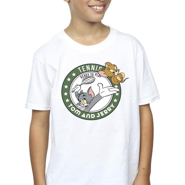 Tom And Jerry Boys Tennis Ready To Play T-Shirt