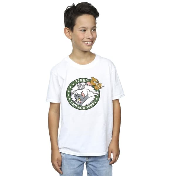 Tom And Jerry Boys Tennis Ready To Play T-Shirt