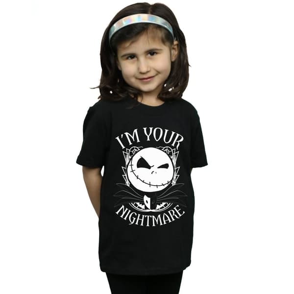 Disney Nightmare Before Christmas Nightmare T-shirt i bomull för flickor