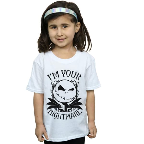Disney Nightmare Before Christmas Nightmare T-shirt i bomull för flickor